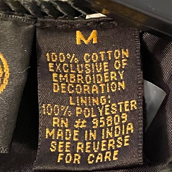 🧥 Alex Kim Black Jacket w/Bright Floral Appliqués & Embroidery. Size Medium. 🧥 - Picture 13 of 16